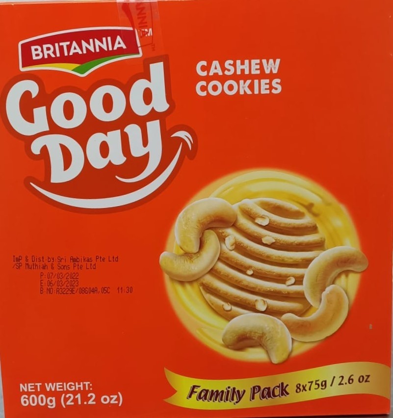Britannia Good Day Cashew Cookies 600g