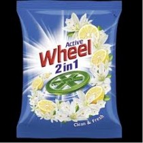 Active Wheel 2 in 1 Clean & Fresh Detergent Powder 1Kg